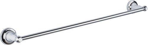 Bath Wall Mounted Towel Bar Single Towel In Chrome Finish Contemporary Bathroom