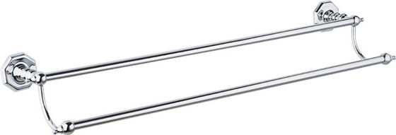 Modern Chrome Metal Towel Bar Bathroom For Bathroom Wall Wall Mounted Brass