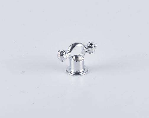 Chrome Plated Saddle Pipe Clamp Securely Fix Pipes Quick Installation.