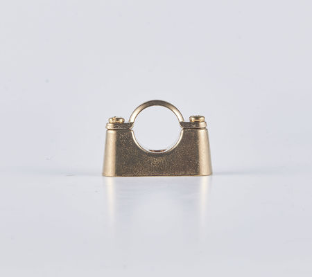 Industrial Brass Tube Clamp For Plumbing Securely Holds Pipes Water Throwing / Chrome Plated