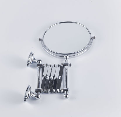 Brass Chrome Wall Mounted Makeup Mirror Dressing Elliptic Reflective Panel