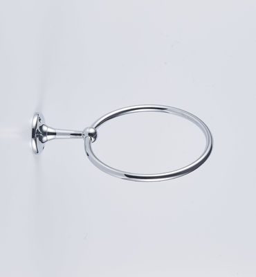 Modern Chrome Finish Brass Bathroom Towel Ring Wall Mounted Bathroom