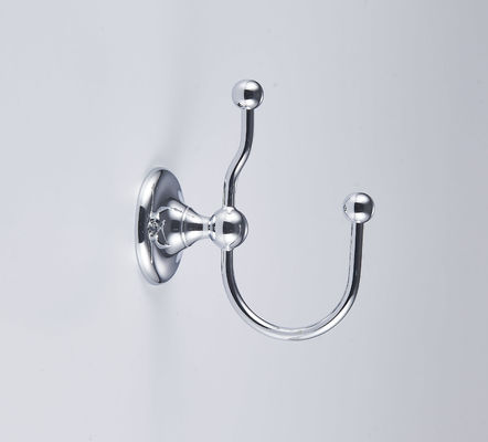 Heavy Duty Robe Hook Brass Polished Chrome Finish Wall Mounted