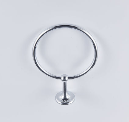 Bathroom Brass Ring Towel Holder Easy Install Wall Mount Accessory