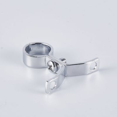Easy Install Brass Pipe Clamp for Industrial Plumbing Chrome Plated Brass Holder Holds Pipes