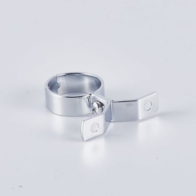 Chrome Plated Metal Conduit Clamp Brass Pipe Bracket for Securely Holding Pipes Easy Installation