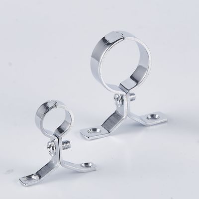 Industrial Brass Pipe Clamp Chrome Plated for Easy Installation Holding Pipes Plumbing Fixture