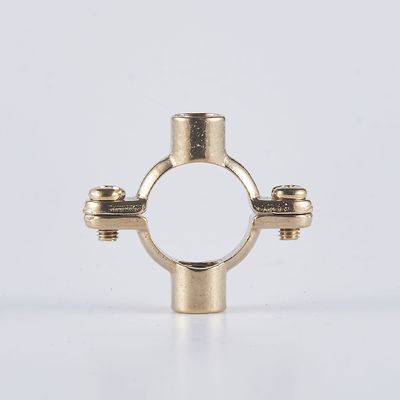 Chrome Plated Pipe Clamp Industrial Brass Holder for Plumbing Pipes