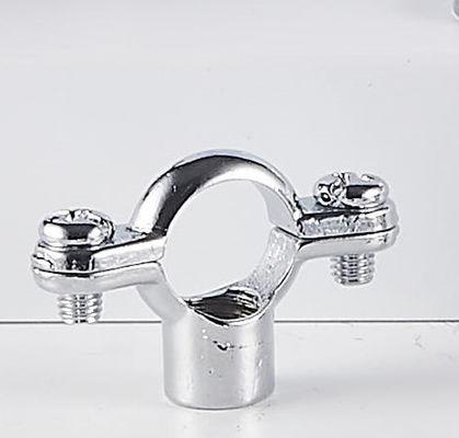 16mm 18mm 19mm Brass Pipe Clamp For Securing Pipes Water Throwing Chrome Plated