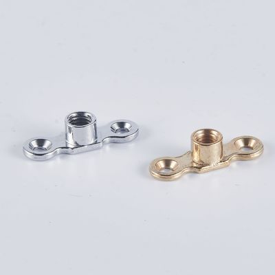 1 4 Inch Chrome Plated Brass Pipe Clamps Brackets Secure Pipe Fastening Simple Water Resistance