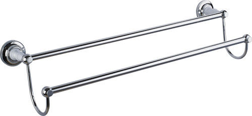 Hotel Decorative Chrome Towel Bar Wall Mount For Bathroom Installation