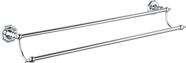 Modern Chrome Metal Towel Bar Bathroom For Bathroom Wall Wall Mounted Brass