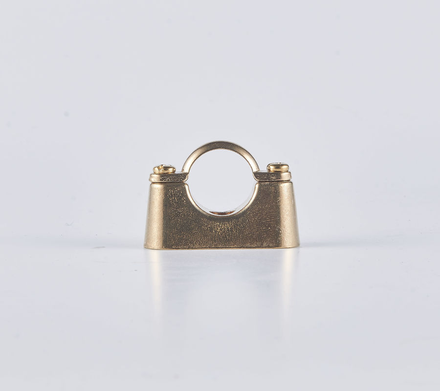 Industrial Brass Tube Clamp For Plumbing Securely Holds Pipes Water Throwing / Chrome Plated