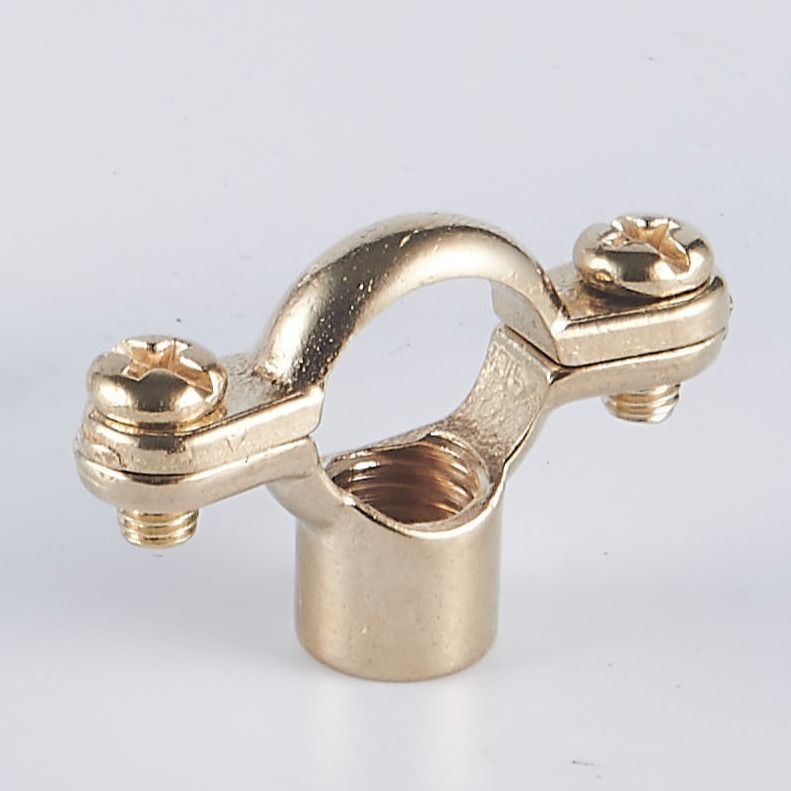 Easy Installation Brass Pipe Clamp For Plumbing And Industrial Pipes Holding