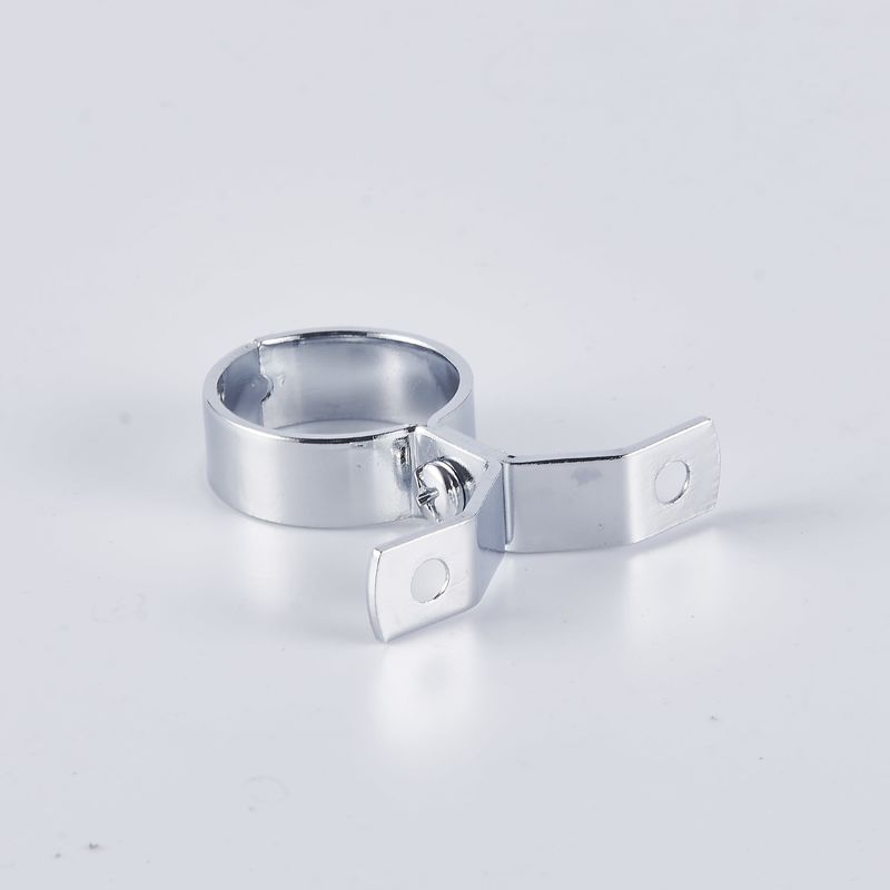 Chrome Plated Metal Conduit Clamp Brass Pipe Bracket for Securely Holding Pipes Easy Installation
