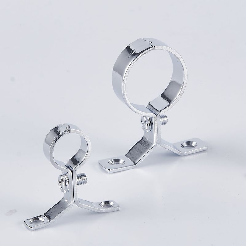 Industrial Brass Pipe Clamp Chrome Plated for Easy Installation Holding Pipes Plumbing Fixture