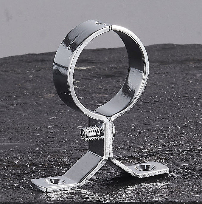 Heavy Duty Brass Plumbing Holder Securely Holds Pipes Water Throwing Chrome Plated
