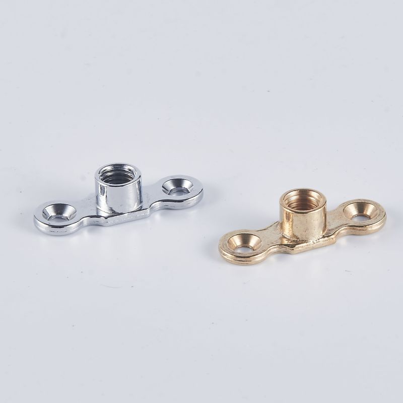 1 4 Inch Chrome Plated Brass Pipe Clamps Brackets Secure Pipe Fastening Simple Water Resistance